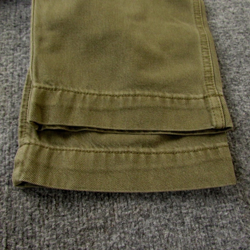 Abercrombie Fitch Jeans Mens 36x32 Green Loose Lightweight Y2K Casual Streetwear - Picture 5 of 10
